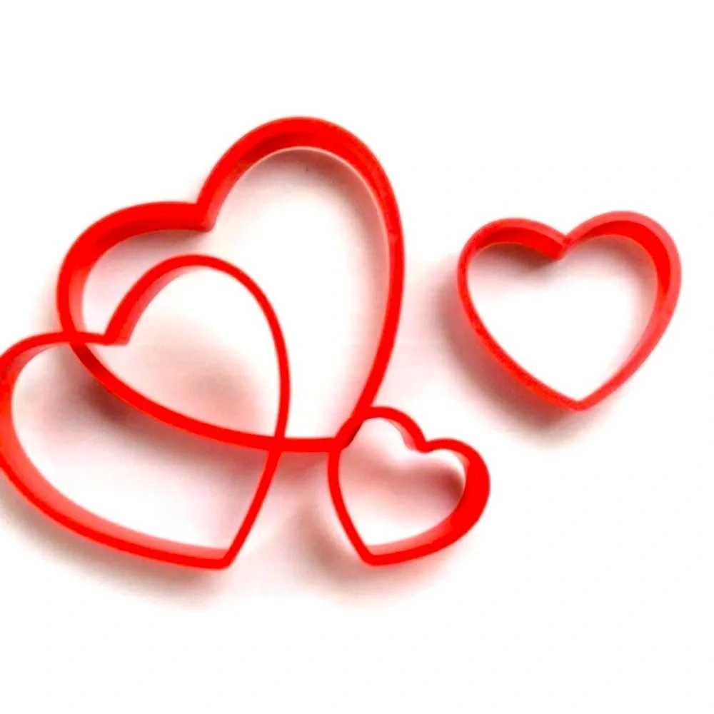 Cookie Cutter Heart Shaped Nesting Set